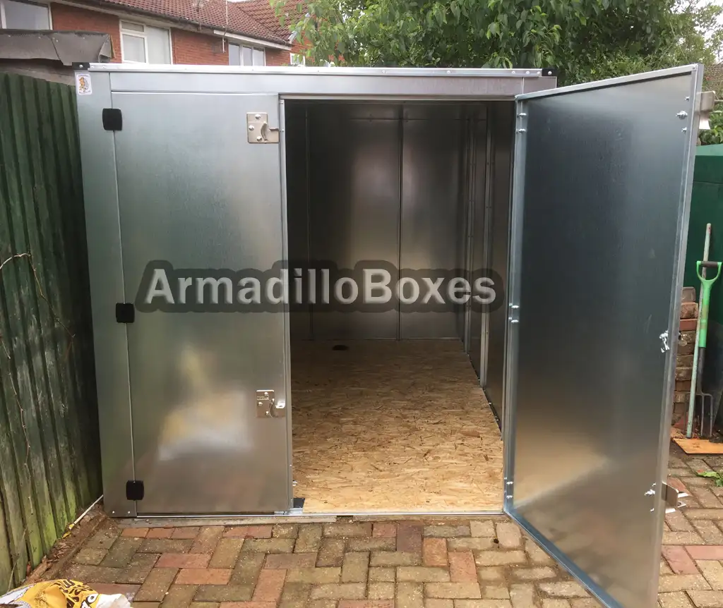 Double motorcycle shed