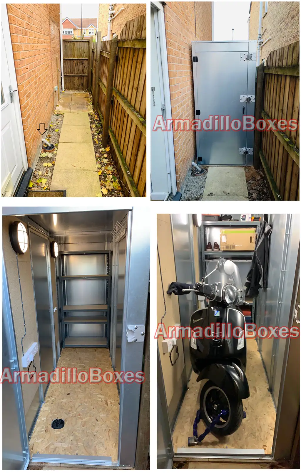 3m long 900mm wide storage unit