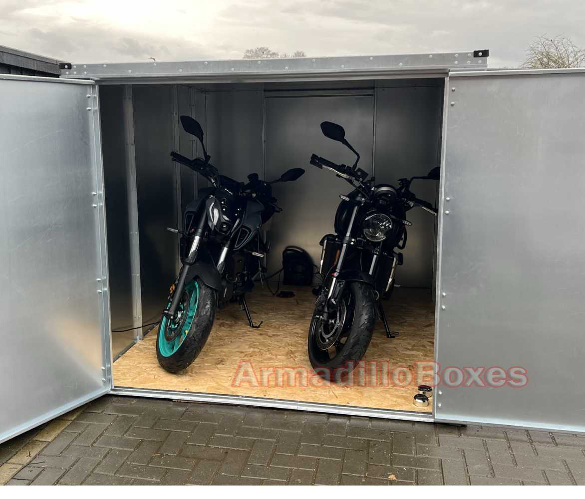 Double Motorcycle shed by ArmadilloBoxes