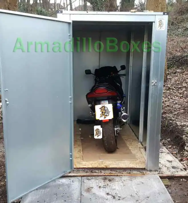 single motorcycle shed