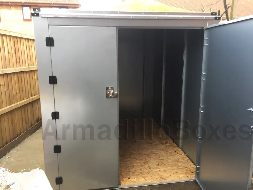 double motorcycle shed