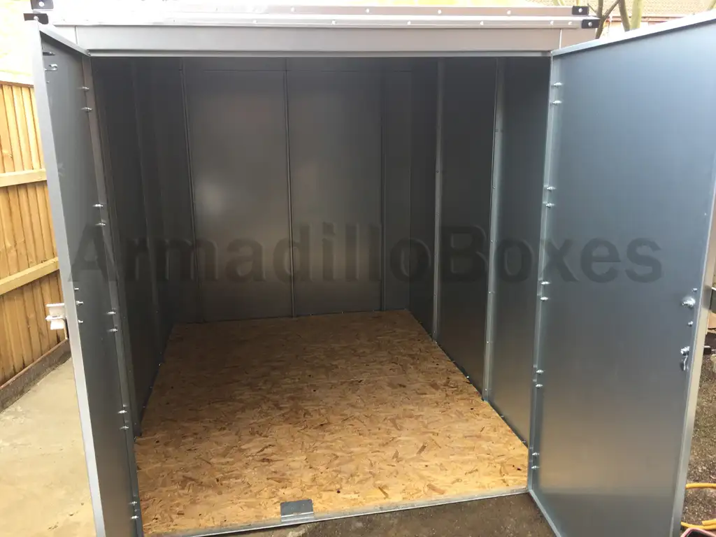 double motorcycle shed